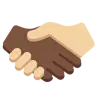 Handshake: Dark Skin Tone, Medium-Light Skin Tone Emoji 🫱🏿‍🫲🏼 image - Twitter / X (Twemoji) style