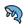ปลาวาฬ Emoji 🐋 image - OpenMoji style