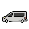 Emoji pulmino 🚐 image - OpenMoji style