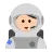 Astronaut: Light Skin Tone