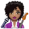 Woman Singer: Medium Skin Tone Emoji 👩🏽‍🎤 image - WhatsApp style