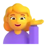 Woman Tipping Hand Emoji 💁‍♀️ image - Microsoft 3D Fluent style