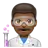 Man Scientist: Medium-Dark Skin Tone