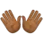 Open Hands: Medium-Dark Skin Tone