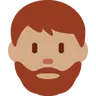 Man: Medium Skin Tone, Beard Emoji 🧔🏽‍♂️ image - Twitter / X (Twemoji) style