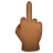 Middle Finger: Medium-Dark Skin Tone