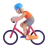 Person Biking: Medium-Light Skin Tone
