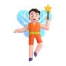 Fairy: Light Skin Tone Emoji 🧚🏻 image - Microsoft 3D Fluent style