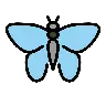 Butterfly Emoji 🦋 image - OpenMoji style