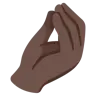 Pinched Fingers: Dark Skin Tone Emoji 🤌🏿 image - Google Noto Color style