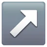 Up-Right Arrow Emoji ↗ image - Samsung style