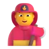 Firefighter Emoji 🧑‍🚒 image - Microsoft 3D Fluent style