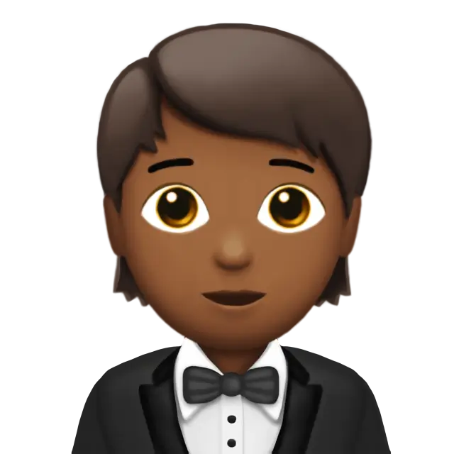 Person In Tuxedo: Medium-Dark Skin Tone