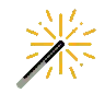 Emoji Fuochi d'artificio Sparkler 🎇 image - OpenMoji style