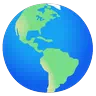 Earth Globe Americas Emoji 🌎 image - Google Noto Color Animated style