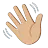 Waving Hand: Medium-Light Skin Tone
