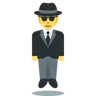 Homme lévitant en costume d'affaires Emoji 🕴 image - Twitter / X (Twemoji) style