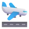 Avion à l’atterrissage Emoji 🛬 image - Microsoft 3D Fluent style
