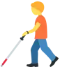 Person With White Cane Emoji 🧑‍🦯 image - Twitter / X (Twemoji) style