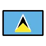 Flag: St. Lucia Emoji 🇱🇨 image - OpenMoji style