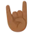 Sign Of The Horns: Medium-Dark Skin Tone