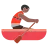 Person Rowing Boat: Medium-Dark Skin Tone