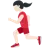 Woman Running: Light Skin Tone