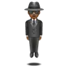 Person In Suit Levitating: Medium-Dark Skin Tone Emoji 🕴🏾 image - WhatsApp style