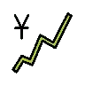 Emoji Grafico con tendenza verso l'alto e segno di yen 💹 image - OpenMoji style