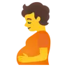Эмодзи Беременный человек 🫄 image - Google Noto Color style