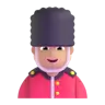 Guard: Medium-Light Skin Tone Emoji 💂🏼 image - Microsoft 3D Fluent style