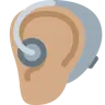 Ear With Hearing Aid: Medium Skin Tone Emoji 🦻🏽 image - Twitter / X (Twemoji) style