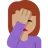 Woman Facepalming: Medium Skin Tone