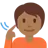 Deaf Person: Medium-Dark Skin Tone