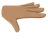Palm Down Hand: Medium Skin Tone