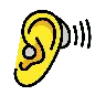Ear With Hearing Aid Emoji 🦻 image - OpenMoji style