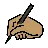 Writing Hand: Medium Skin Tone