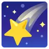 Shooting Star Emoji 🌠 image - Google Noto Color style
