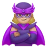 Woman Supervillain: Medium-Light Skin Tone Emoji 🦹🏼‍♀️ image - Samsung style