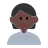 Person Frowning: Dark Skin Tone