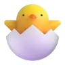 Poussin à l’éclosion Emoji 🐣 image - Microsoft 3D Fluent style