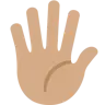Hand With Fingers Splayed: Medium Skin Tone Emoji 🖐🏽 image - Twitter / X (Twemoji) style