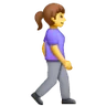 Woman Walking Facing Right Emoji 🚶‍♀️‍➡️ image - Samsung style