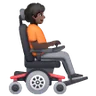 Person In Motorized Wheelchair Facing Right: Dark Skin Tone Emoji 🧑🏿‍🦼‍➡️ image - Samsung style