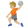 Person Playing Handball: Medium-Light Skin Tone Emoji 🤾🏼 image - Google Noto Color style