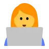 Woman Technologist Emoji 👩‍💻 image - Tossface style