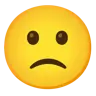 微蹙眉 Emoji 🙁 image - Google Noto Color style