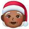 Mx Claus: Medium-Dark Skin Tone Emoji 🧑🏾‍🎄 image - Samsung style