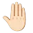 Raised Back Of Hand: Light Skin Tone