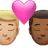 Kiss: Man, Man, Medium-Light Skin Tone, Medium-Dark Skin Tone